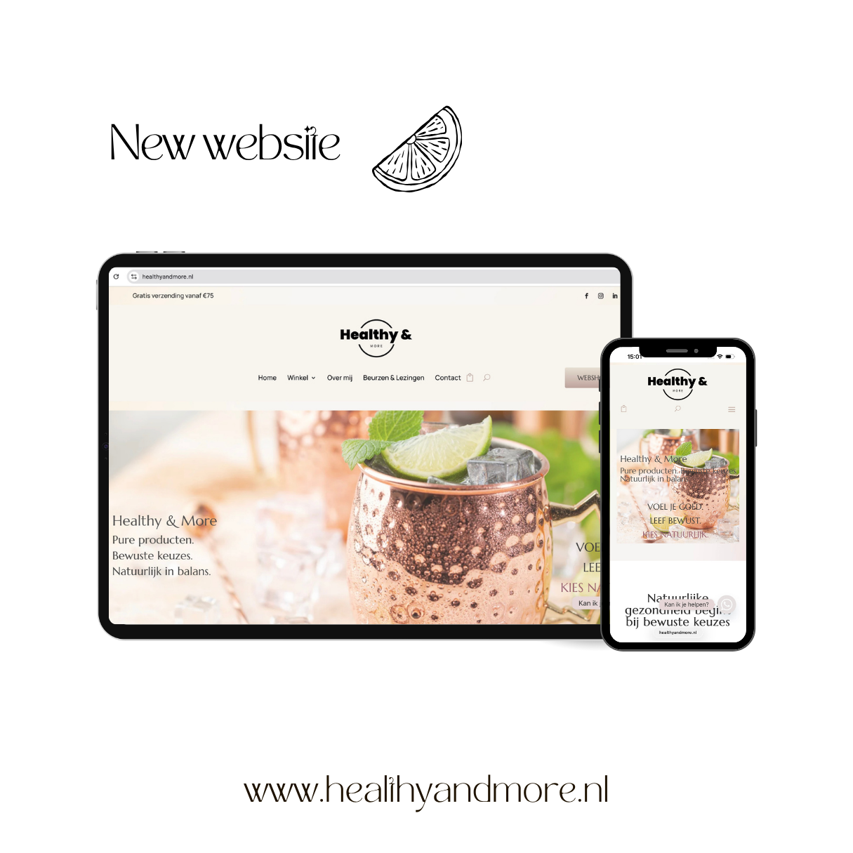 Healthy and more webshop Healthy and more webshop